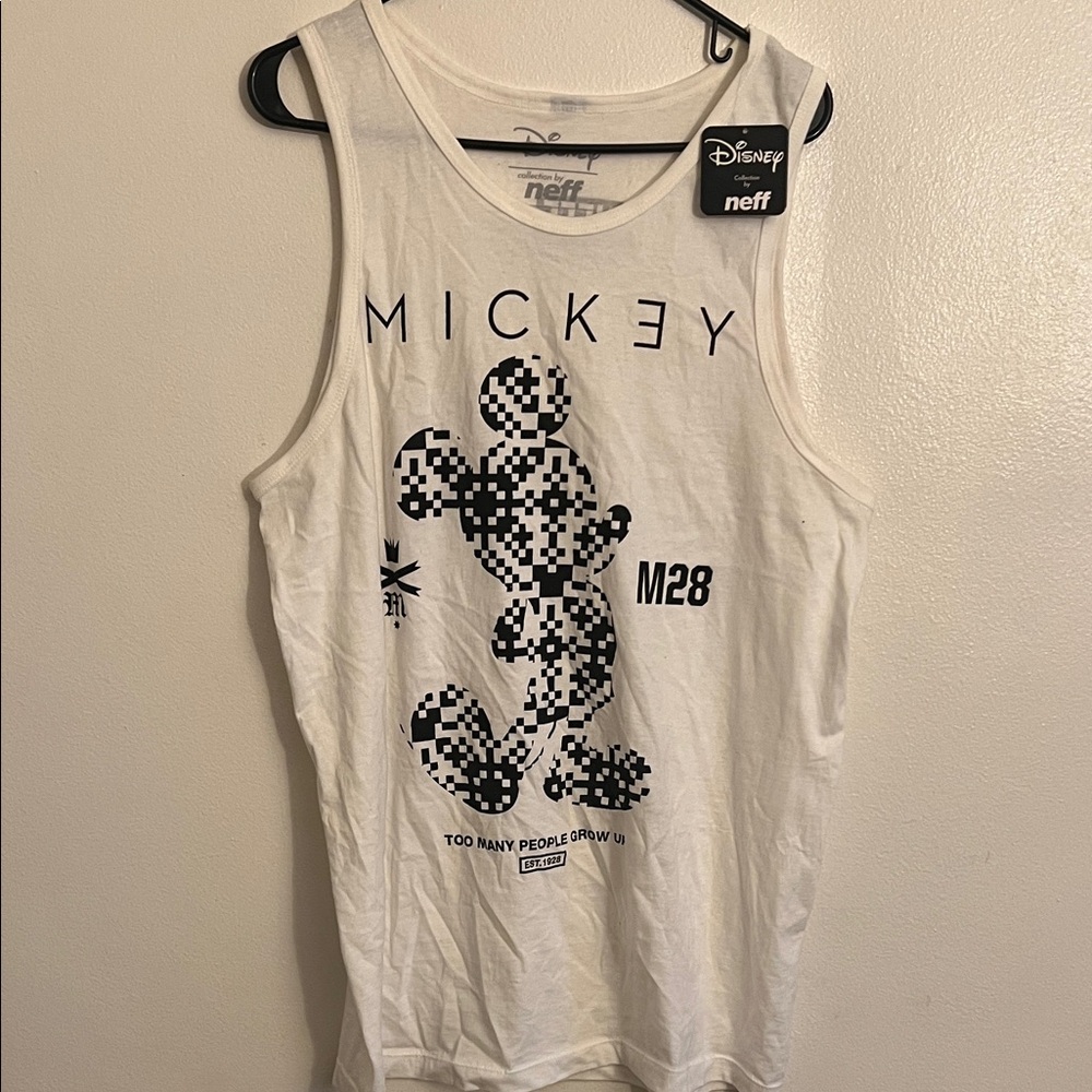 Neff White Mickey Tank Top